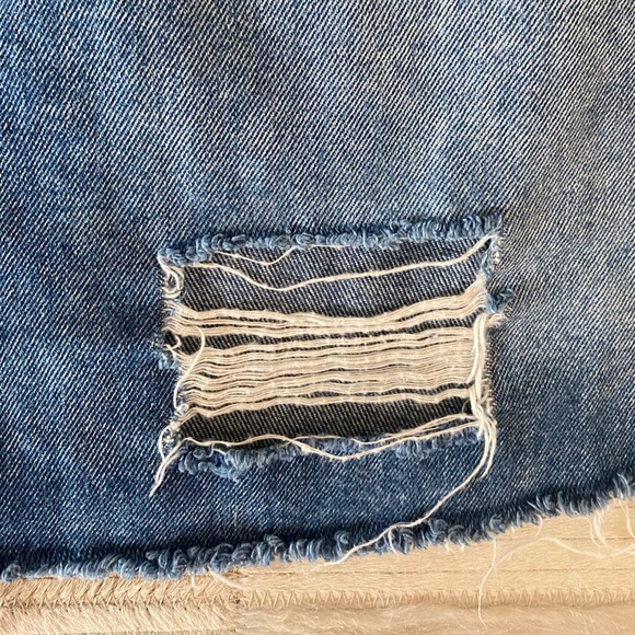 SOLD H&M Divided High Waisted Denim Skirt Size 6 - Picture 4 of 5